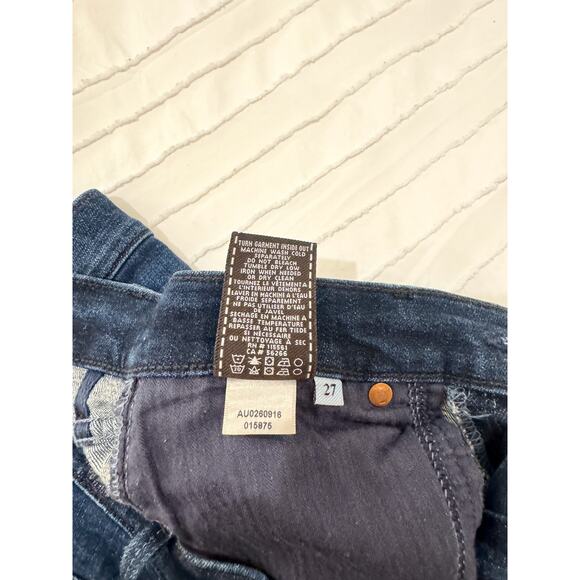 7 for All Mankind Low Rise Boot Cut Jeans Women’s 27 Dark Wash Y2K Revival Vtg - Picture 14 of 16